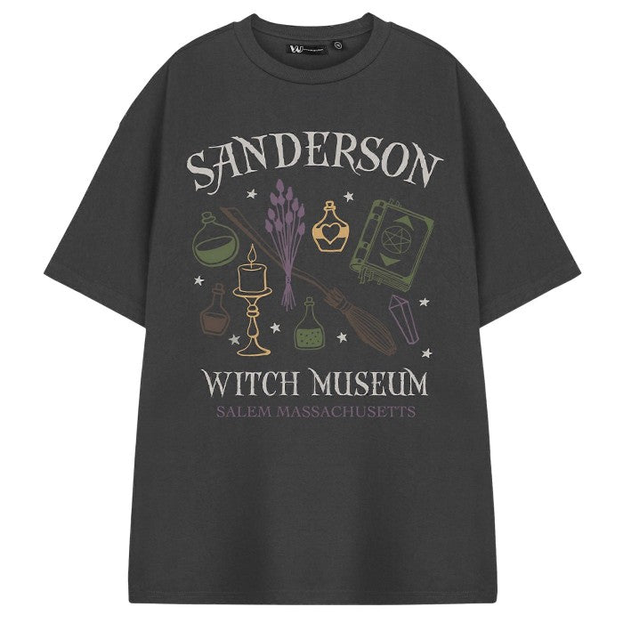 Front - Show Me The Merch Womens/Ladies Sanderson Witch Museum T-Shirt