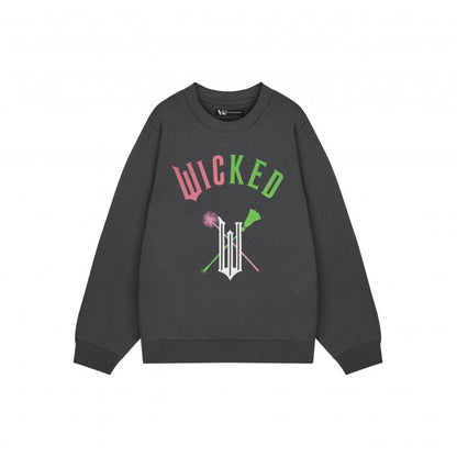 Front - Wicked Womens/Ladies Wand And Broom Sweatshirt