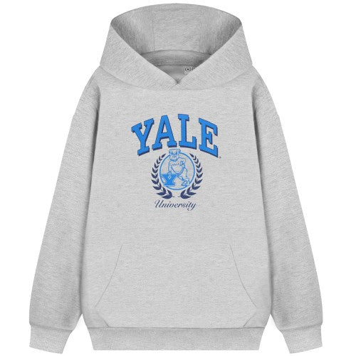 Front - Yale Unisex Adult Bulldog Hoodie