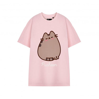 Front - Pusheen Womens/Ladies Blush Short-Sleeved T-Shirt