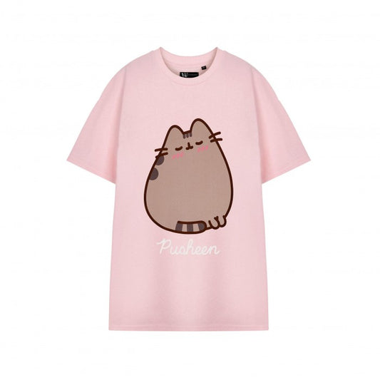 Front - Pusheen Womens/Ladies Blush Short-Sleeved T-Shirt