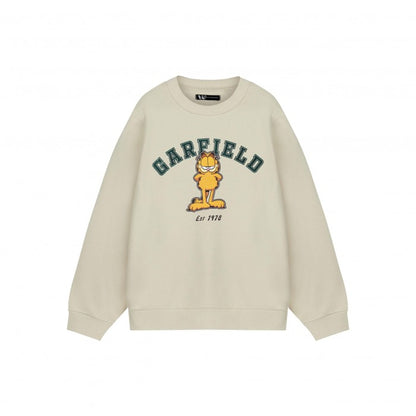 Front - Garfield Unisex Adult College Sweatshirt