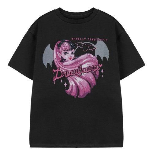 Front - Monster High Girls Draculaura Short-Sleeved T-Shirt