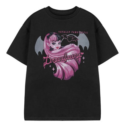 Front - Monster High Girls Draculaura Short-Sleeved T-Shirt