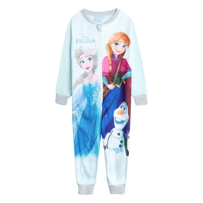 Front - Frozen Girls Characters All-In-One Nightwear