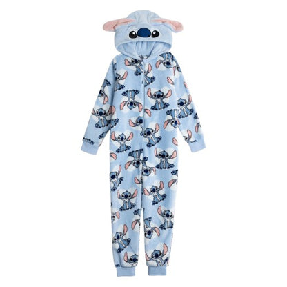 Front - Lilo & Stitch Girls Stitch All-In-One Nightwear