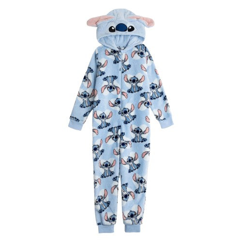 Front - Lilo & Stitch Girls Stitch All-In-One Nightwear