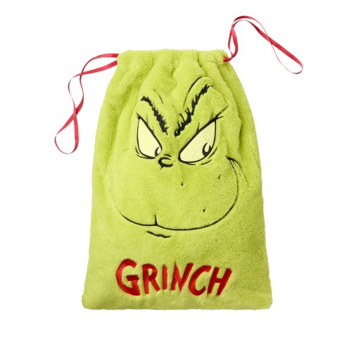 Front - The Grinch Drawstring Bag