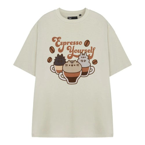 Front - Pusheen Womens/Ladies Espresso Yourself Short-Sleeved T-Shirt