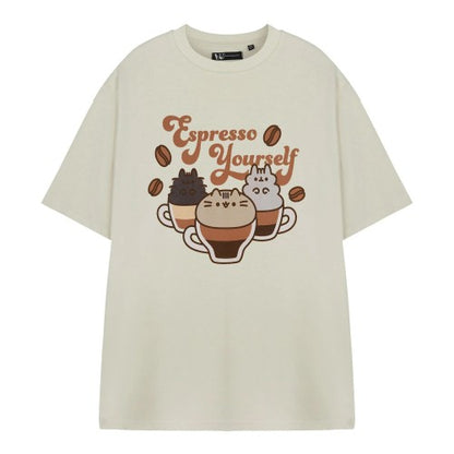 Front - Pusheen Womens/Ladies Espresso Yourself Short-Sleeved T-Shirt