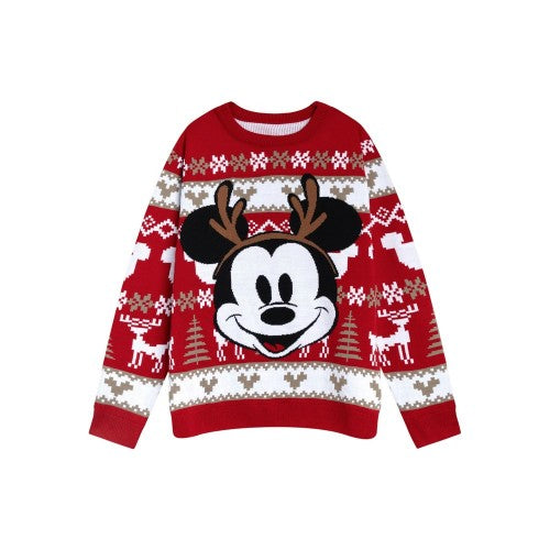 Front - Disney Womens/Ladies Mickey Mouse Christmas Jumper