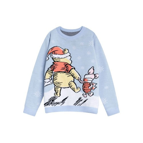 Front - Winnie the Pooh Womens/Ladies Character Christmas Jumper