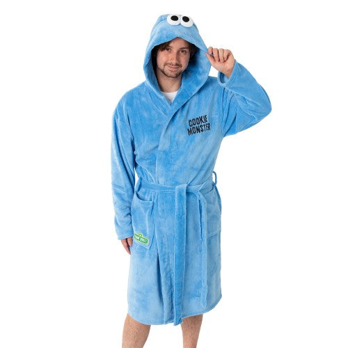 Front - Sesame Street Unisex Adult Hooded Robe