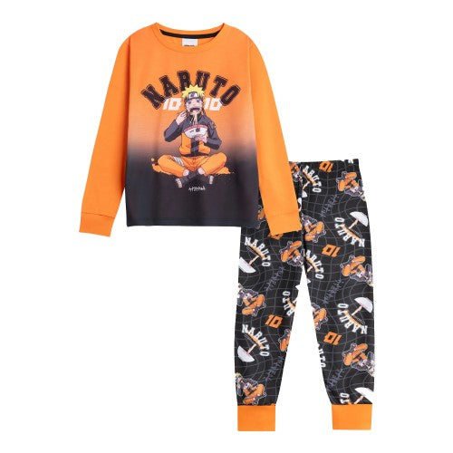Front - Naruto Boys Character Long-Sleeved Long Pyjama Set