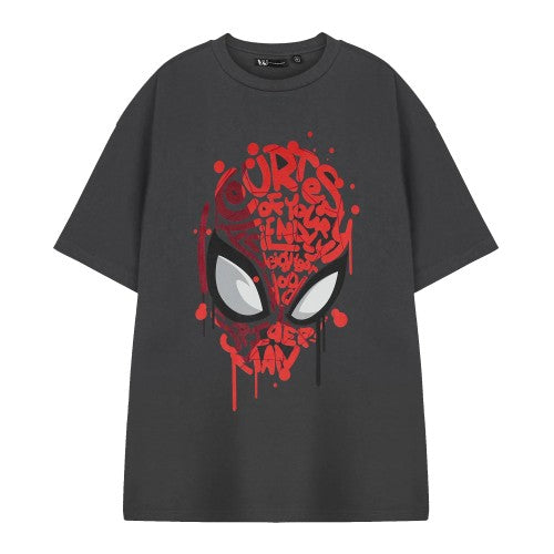 Front - Spider-Man Mens Friendly Neighbourhood Short-Sleeved T-Shirt