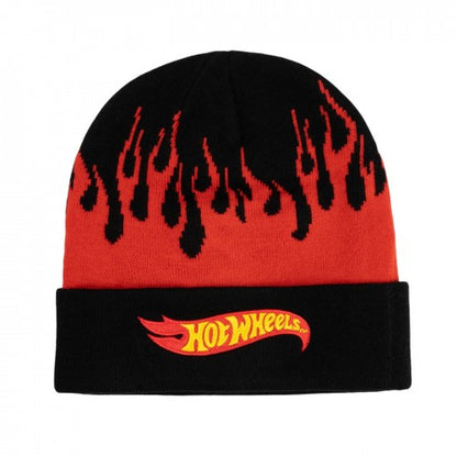 Front - Hot Wheels Unisex Adult Flames Beanie
