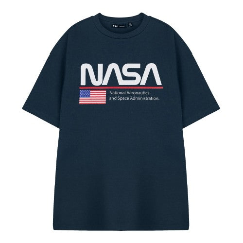 Front - NASA Unisex Adult Space Administration Short-Sleeved T-Shirt