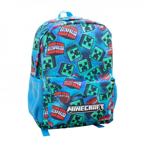 Front - Minecraft Childrens/Kids Logo Backpack