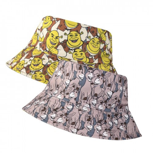 Front - Shrek Mens Donkey Reversible Bucket Hat