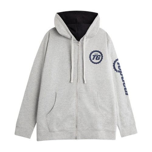 Front - Top Gear Unisex Adult Logo Full Zip Hoodie