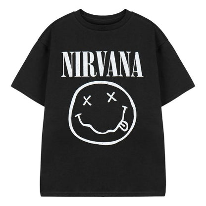 Front - Nirvana Boys Logo Short-Sleeved T-Shirt