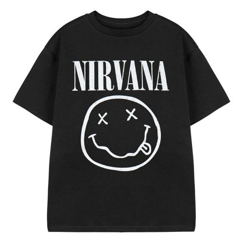 Front - Nirvana Boys Logo Short-Sleeved T-Shirt