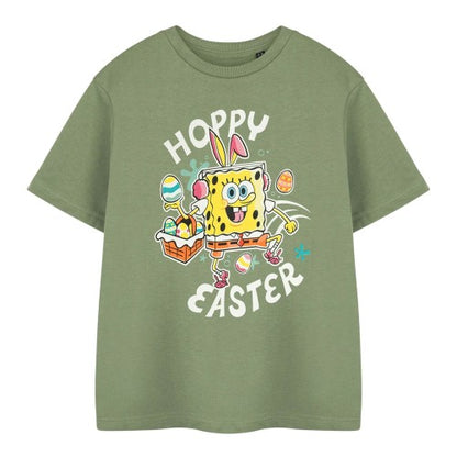 Front - SpongeBob SquarePants Childrens/Kids Hoppy Easter T-Shirt