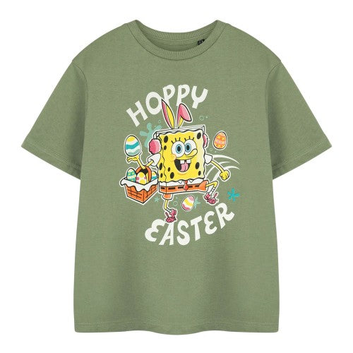 Front - SpongeBob SquarePants Childrens/Kids Hoppy Easter T-Shirt