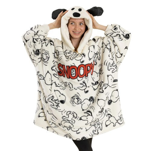 Front - Peanuts Womens/Ladies Snoopy Blanket Hoodie