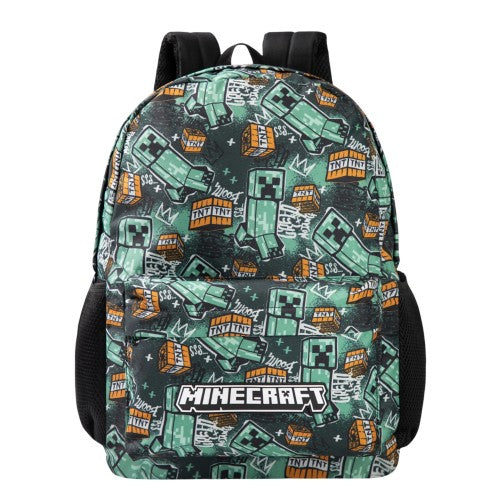 Front - Minecraft Childrens/Kids Logo Backpack