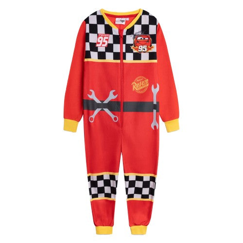 Front - Cars Boys Lightning McQueen All-In-One Nightwear