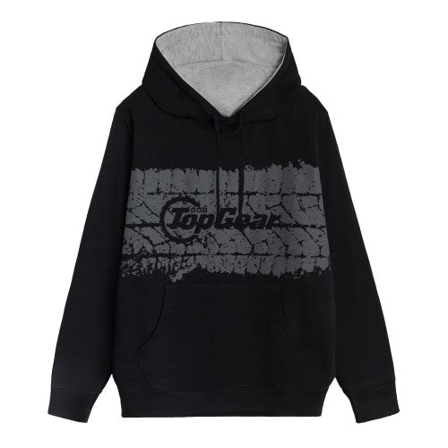 Front - Top Gear Unisex Adult Tyre Hoodie