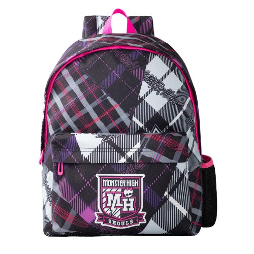 Front - Monster High Tartan Patch Backpack