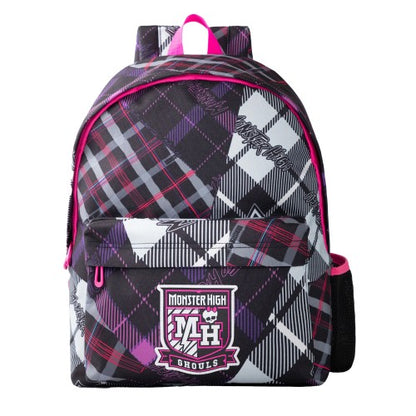 Front - Monster High Tartan Patch Backpack