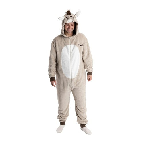Front - Shrek Unisex Adult Donkey All-In-One Nightwear