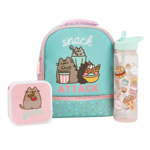 Front - Pusheen Snack Attack Lunch Bag Set (Pack of 3)