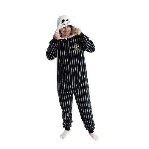 Front - The Nightmare Before Christmas Unisex Adult Jack Skellington Jumpsuit
