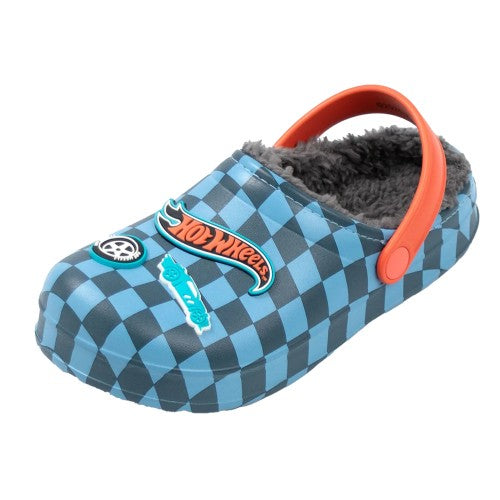 Front - Hot Wheels Boys Checkerboard Clogs