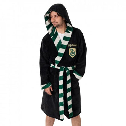 Front - Harry Potter Unisex Adult Slytherin Hooded Robe