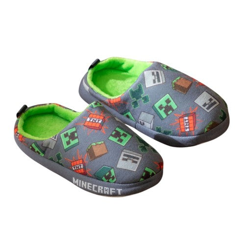Front - Minecraft Boys Characters Slippers