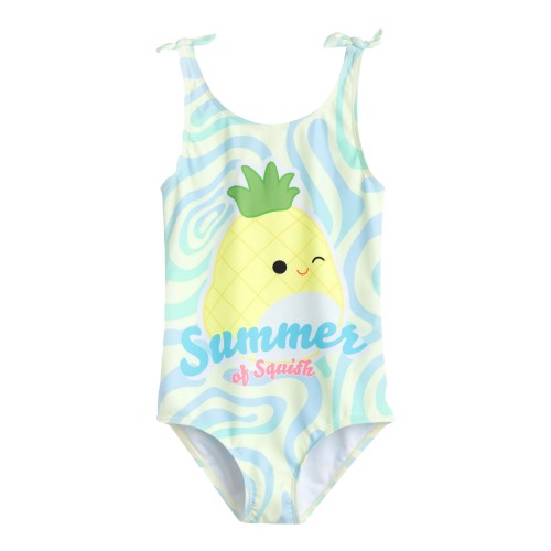 Front - Squishmallows Girls Summer Of Squish One Piece Swimsuit