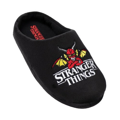 Front - Stranger Things Childrens/Kids Logo Mule Slippers