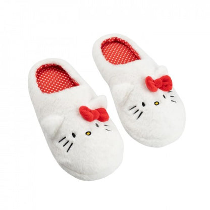 Front - Hello Kitty Womens/Ladies Character Face Slippers