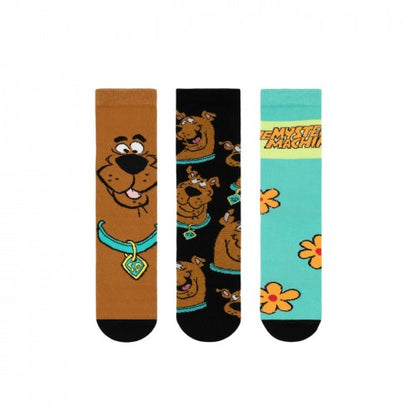 Front - Scooby Doo Unisex Adult Character Calf-Length Socks (Pack of 3)