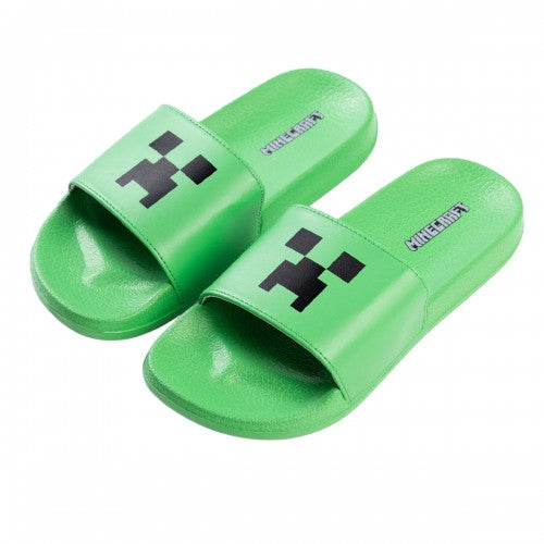 Front - Minecraft Boys Creeper TNT EVA Sliders