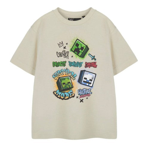 Front - Minecraft Boys Survival Mode Short-Sleeved T-Shirt
