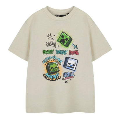 Front - Minecraft Boys Survival Mode Short-Sleeved T-Shirt