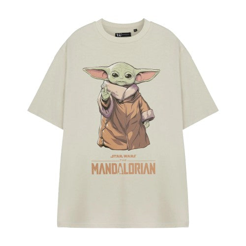 Front - Star Wars The Mandalorian Mens Grogu Short-Sleeved T-Shirt