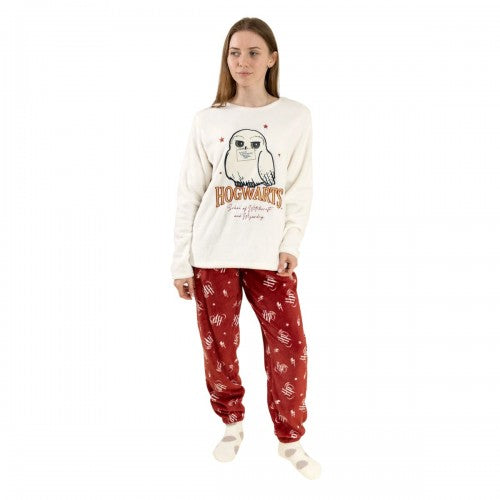 Front - Harry Potter Womens/Ladies Hedwig Long-Sleeved Long Pyjama Set