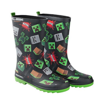 Front - Minecraft Boys Icons Wellington Boots